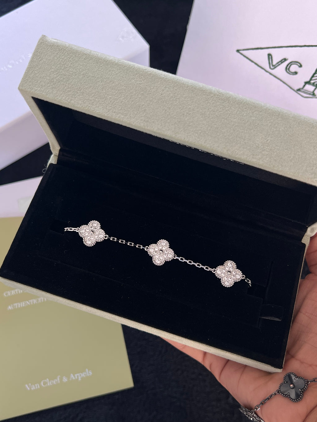 PULSO VCA PLATA | DIAMANTE