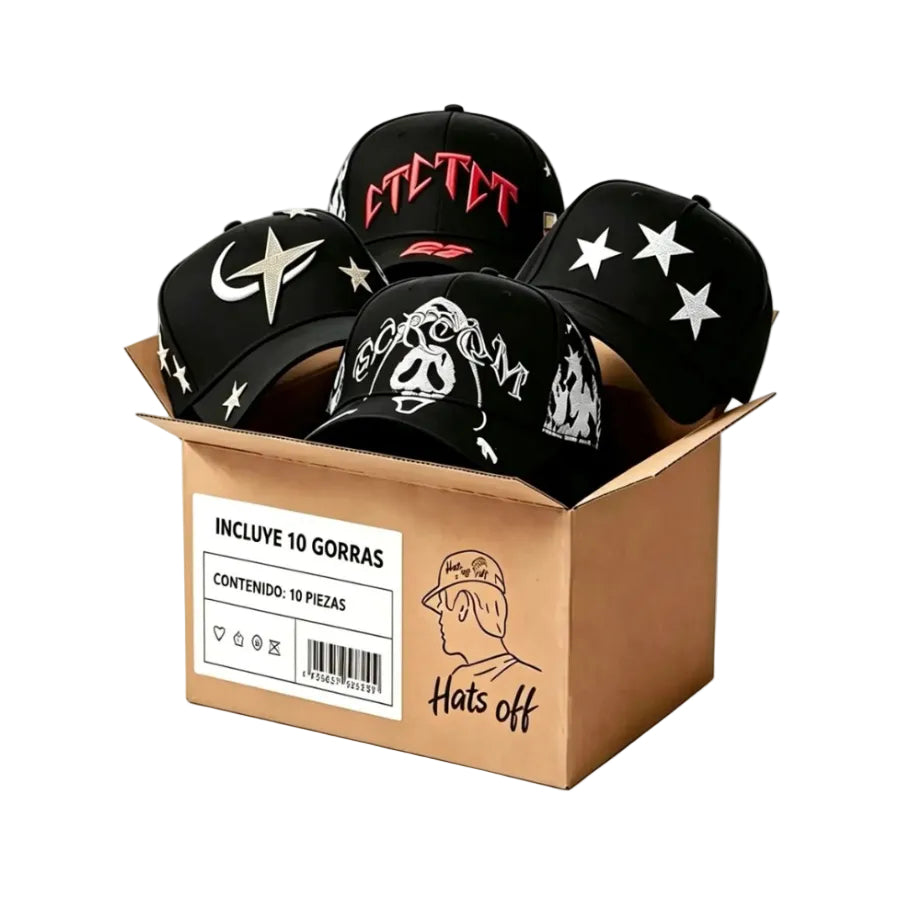 PAQUETE 10 GORRAS